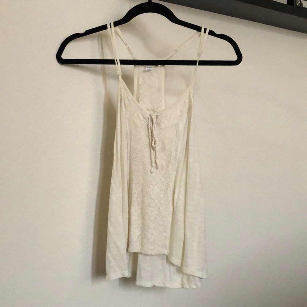 Full Tilt Cream Tank Top